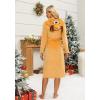 Ekouaer Women’s Robe Cute Animal Bathrobes Full Length Soft House Coat with Hood for Adult S-XXL(Yellow Ocher Elk)