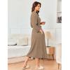Ekouaer Women’s Robe Long Waffle Knit Bathrobe Lightweight Soft Kimono Robes Loungewear S-XXL(Big Waffle-khaki)