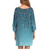 Ekouaer Women’s Sleepshirt Deep V Neck Nightgown Batwing Nightshirt Oversized Sleepwear(Flower Branch)