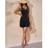 Ekouaer Women’s Tank Nightgown V Neck Sleepshirts Soft Sleeveless Chemise Nightdress S-XXL(Black)