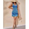 Ekouaer Women’s Tank Nightgown V Neck Sleepshirts Soft Sleeveless Chemise Nightdress S-XXL(Blue Floral)