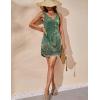 Ekouaer Women’s Tank Nightgown V Neck Sleepshirts Soft Sleeveless Chemise Nightdress S-XXL(Green Floral)