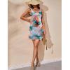 Ekouaer Women’s Tank Nightgown V Neck Sleepshirts Soft Sleeveless Chemise Nightdress S-XXL(Green Tie Dye)