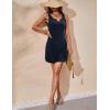Ekouaer Women’s Tank Nightgown V Neck Sleepshirts Soft Sleeveless Chemise Nightdress S-XXL(Navy Blue)