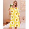 Ekouaer Zip Up Robes for Women Short Waffle Bathrobe Lightweight house coat 3/4 Sleeve Soft Nightgown with Pockets S-3XL
