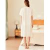 Ekouaer Zipper Robes for Women Waffle Knit Bathrobes Short Lightweight Knee Length Loungewear with Pockets S-XXL(A-beige)