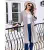 Ekouaer Zipper Robes for Women Waffle Knit Bathrobes Short Lightweight Knee Length Loungewear with Pockets S-XXL(Light Gray)