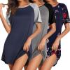 Navy Blue/Grey/Blue Butterfly