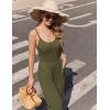 Ekouaer Jumpsuits for Women Sleeveless Spaghetti Strap Womens Jumpsuit One Piece Wide Leg Summer Romper With Pockets 2026(Army Green)