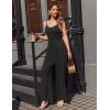 Ekouaer Jumpsuits for Women Sleeveless Spaghetti Strap Womens Jumpsuit One Piece Wide Leg Summer Romper With Pockets 2026(Black)