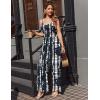 Ekouaer Jumpsuits for Women Sleeveless Spaghetti Strap Womens Jumpsuit One Piece Wide Leg Summer Romper With Pockets 2026(Black White)