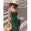 Ekouaer Jumpsuits for Women Sleeveless Spaghetti Strap Womens Jumpsuit One Piece Wide Leg Summer Romper With Pockets 2026(Bright Green)