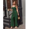 Ekouaer Jumpsuits for Women Sleeveless Spaghetti Strap Womens Jumpsuit One Piece Wide Leg Summer Romper With Pockets 2026(Bright Green)