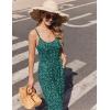 Ekouaer Jumpsuits for Women Sleeveless Spaghetti Strap Womens Jumpsuit One Piece Wide Leg Summer Romper With Pockets 2026(Green Floral)