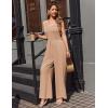Ekouaer Jumpsuits for Women Sleeveless Spaghetti Strap Womens Jumpsuit One Piece Wide Leg Summer Romper With Pockets 2026(Khaki)