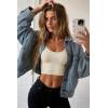 Ekouaer Long Sleeve Crop Tops for Women Scroop Neck Lightweight Basic Base Layer Thermal Undershirts Shirts(A Off-white)