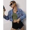 Ekouaer Long Sleeve Crop Tops for Women Scroop Neck Lightweight Basic Base Layer Thermal Undershirts Shirts(Olive Green)