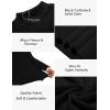 Ekouaer Men’s Mock Turtleneck Long Sleeve Turtle Neck Tops Lightweight Undershirt Thermal Sweater Shirts(Black)