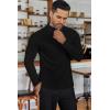 Ekouaer Men’s Mock Turtleneck Long Sleeve Turtle Neck Tops Lightweight Undershirt Thermal Sweater Shirts(Black)