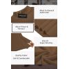 Ekouaer Men’s Mock Turtleneck Long Sleeve Turtle Neck Tops Lightweight Undershirt Thermal Sweater Shirts(Brown)