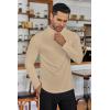 Ekouaer Men’s Mock Turtleneck Long Sleeve Turtle Neck Tops Lightweight Undershirt Thermal Sweater Shirts(Khaki)