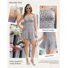Ekouaer Rompers for Women Boho Floral Summer Romper Sleeveless Spaghetti Strap Smocked Loose Casual Shorts Jumpsuits(Multicolored Flowers)