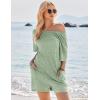 Ekouaer Rompers for Women Casual Ribbed Short Sleeve T-Shirt Tee Romper Summer Outfits with Pockets 2026(Celadon Green)