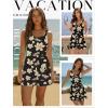 Ekouaer Rompers for Women Summer Romper Sleeveless Scoop Neck Short Jumpsuits for Women Beach Jumpsuit with Pockets 2026(Black Yellow Floral)