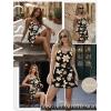 Ekouaer Rompers for Women Summer Romper Sleeveless Scoop Neck Short Jumpsuits for Women Beach Jumpsuit with Pockets 2026(Black Yellow Floral)
