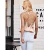 Ekouaer Satin Cowl Neck Tank Top Women Camisole Silky Loose Sleeveless Basic Blouse Ladies Satin Tank Shirt(Champagne)