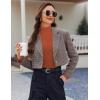 Ekouaer Women 3 Pack Turtleneck Shirts Ribbed Thermal Underwear Tops Lightweight Long Sleeve Layer Tees Basic Pullover Blouse(Black/Brown/Caramel)