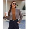Ekouaer Women 3 Pack Turtleneck Shirts Ribbed Thermal Underwear Tops Lightweight Long Sleeve Layer Tees Basic Pullover Blouse(Black/Light Brown/Khaki)