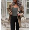 Ekouaer Women Long Sleeve Shirt Scoop Neck Tops Slim Fit Basic Top Thermal Undershirts Base Layer Tee(Dark Grey)