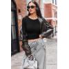 Ekouaer Womens 3 Pack Long Sleeve Shirts Fitted Tops Base Layering Tight Thermal Undershirts XS-XXL(Black/White/Green)