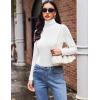 Ekouaer Women’s 3 Pack Turtleneck Long Sleeve Shirts Slim Fit Thermal Underwear Tops Lightweight Pullover Tees(Black/White/Light Grey)