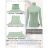 Ekouaer Women’s 3 Pack Turtleneck Long Sleeve Shirts Slim Fit Thermal Underwear Tops Lightweight Pullover Tees(Black/Wine/Green)