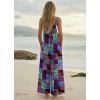 Ekouaer Women’s Casual Overalls Boho Floral Loose Wide Leg Jumpsuits Summer Pleated Outfits with Pockets(A Blue Boho Print)