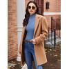 Ekouaer Women’s Long Sleeve Mock Turtleneck Tops Ribbed Shirts Fleece Soft Thermal Undershirts Tee(Blue)