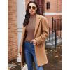 Ekouaer Women’s Long Sleeve Mock Turtleneck Tops Ribbed Shirts Fleece Soft Thermal Undershirts Tee(Brown)