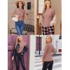 Ekouaer Women’s Long Sleeve Mock Turtleneck Tops Ribbed Shirts Fleece Soft Thermal Undershirts Tee(Dirty Pink)