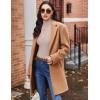 Ekouaer Women’s Long Sleeve Mock Turtleneck Tops Ribbed Shirts Fleece Soft Thermal Undershirts Tee(Khaki-1)