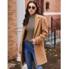 Ekouaer Women’s Long Sleeve Mock Turtleneck Tops Ribbed Shirts Fleece Soft Thermal Undershirts Tee(Light Brown)
