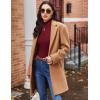 Ekouaer Women’s Long Sleeve Mock Turtleneck Tops Ribbed Shirts Fleece Soft Thermal Undershirts Tee(Wine Red)