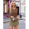 Ekouaer Women’s Long Sleeve Shirts 3 Packs Henley Button Down Tops Ribbed Slim Fit Base Layer Soft Thermal Tee(Black / Beige / Brown (3pcs))