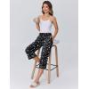 Ekouaer Womens Pajamas Pants Capri Pj Bottoms with Pockets Comfy Drawstring Printed Lounge Soft Sleep Pants(Black Stars)