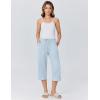 Ekouaer Womens Pajamas Pants Capri Pj Bottoms with Pockets Comfy Drawstring Printed Lounge Soft Sleep Pants(Blue Stars)