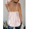 Ekouaer Womens Silk Satin Tank Tops V Neck Camisole Spaghetti Strap Top Summer Basic Blouse(Pink Leopard)