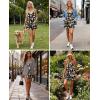 Ekouaer Womens Summer Casual Sleeveless Rompers 2026 Floral Loose Shorts Overalls Adjustable Boho Jumpsuits with Pockets(Black Floral)