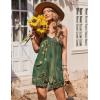 Ekouaer Womens Summer Casual Sleeveless Rompers 2026 Floral Loose Shorts Overalls Adjustable Boho Jumpsuits with Pockets(Green Print)