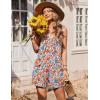 Ekouaer Womens Summer Casual Sleeveless Rompers 2026 Floral Loose Shorts Overalls Adjustable Boho Jumpsuits with Pockets(Multicolor Floral)